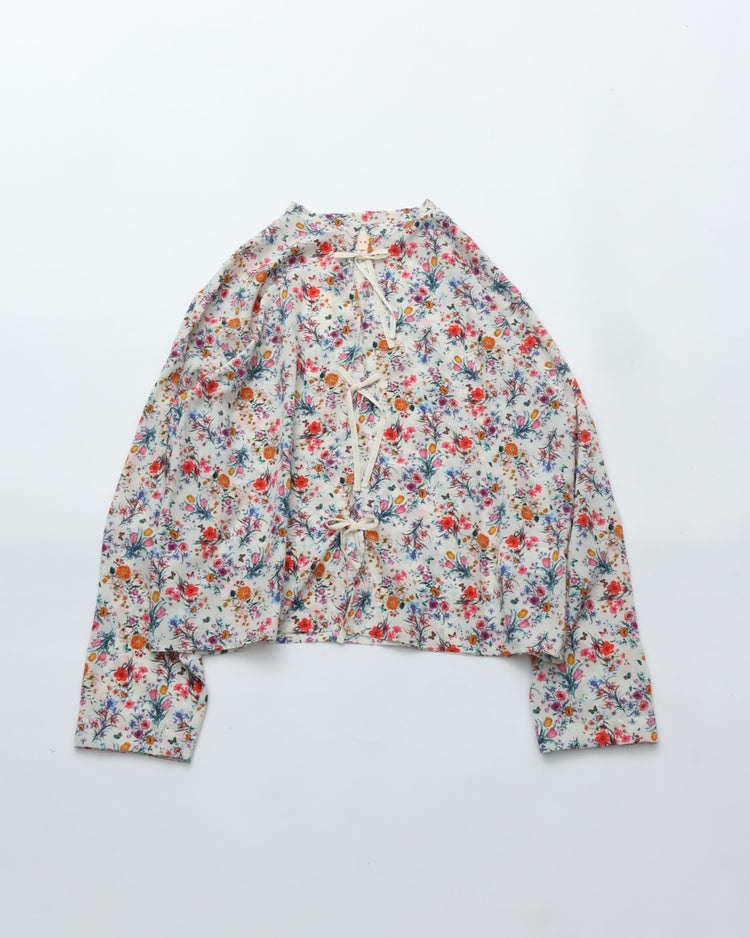 MEYAME  BLOUSE JACKET (FLOWER) WHITE