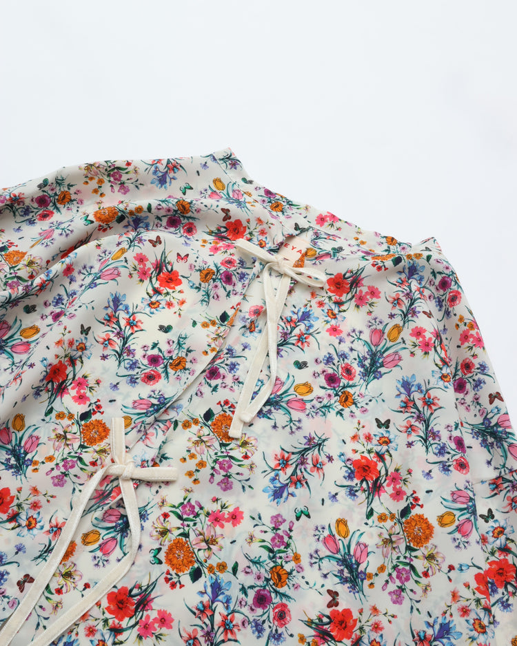 MEYAME BLOUSE JACKET (FLOWER) WHITE