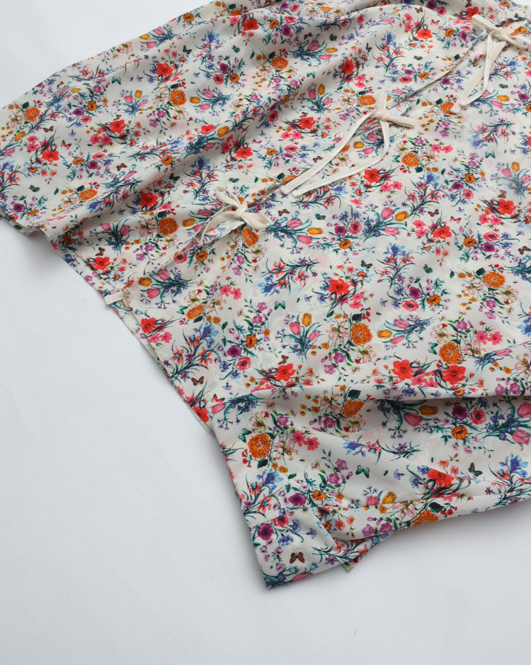 MEYAME BLOUSE JACKET (FLOWER) WHITE