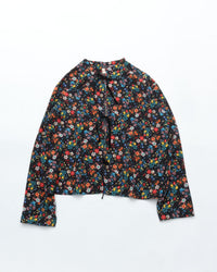 MEYAME BLOUSE JACKET (FLOWER) BLACK