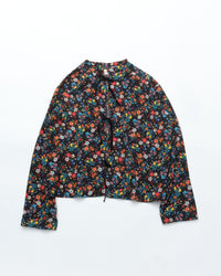 MEYAME  BLOUSE JACKET (FLOWER) BLACK