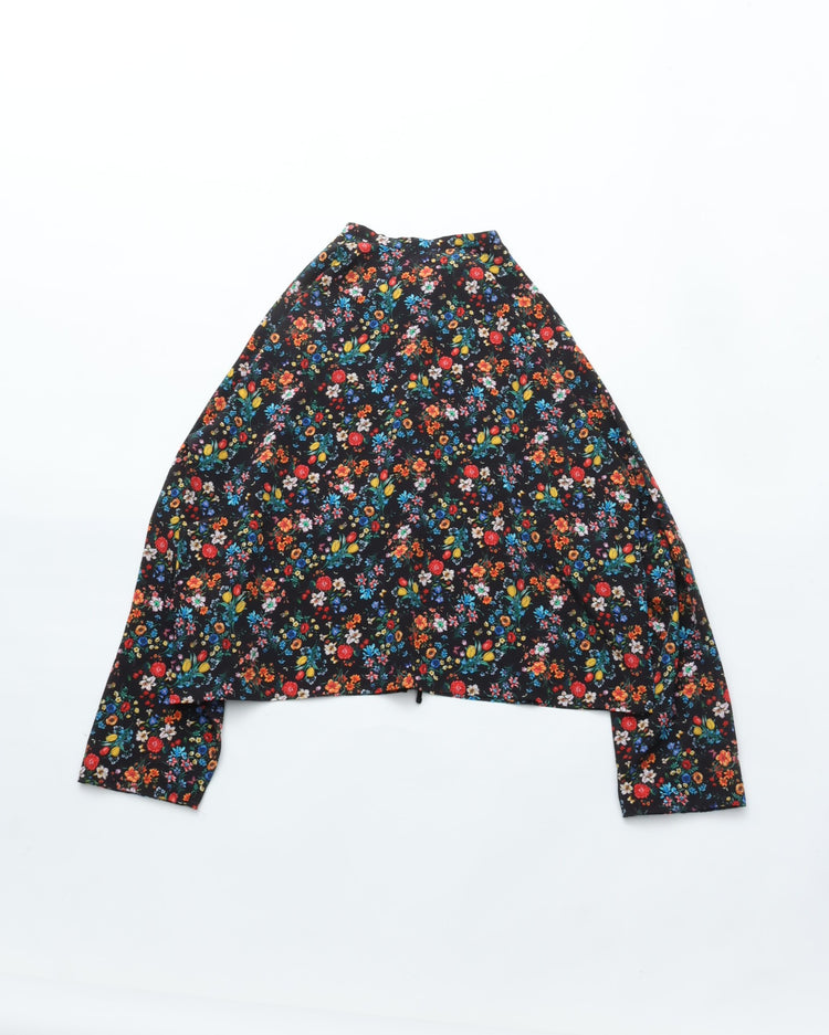 MEYAME  BLOUSE JACKET (FLOWER) BLACK