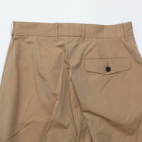 HAVERSACK / 120/2 Chambray High-Waisted Wide Pants BEIGE