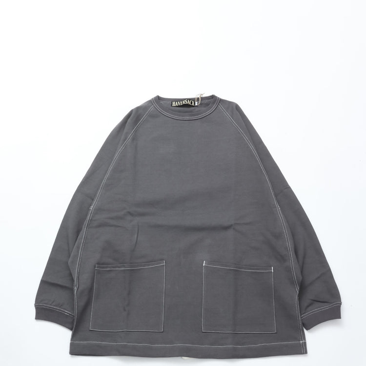 HAVERSACK / Heavy Dry Jersey Raglan Long T-Shirt CHARCOAL