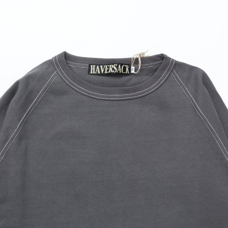 HAVERSACK / Heavy Dry Jersey Raglan Long T-Shirt CHARCOAL