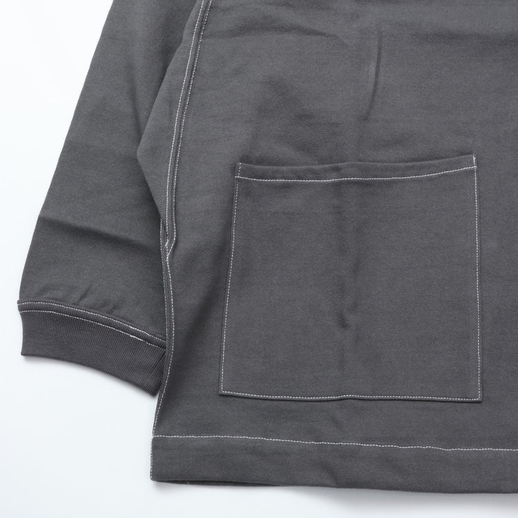 HAVERSACK / Heavy Dry Jersey Raglan Long T-Shirt CHARCOAL