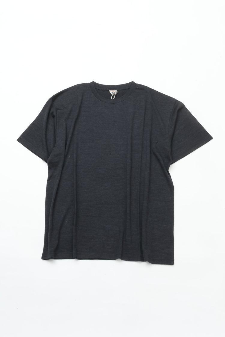 FilMelange  WOLVE / ウォルヴ NEW ZEALAND MERINO WOOL TENJIKU / WIDE T 604 charcoal black