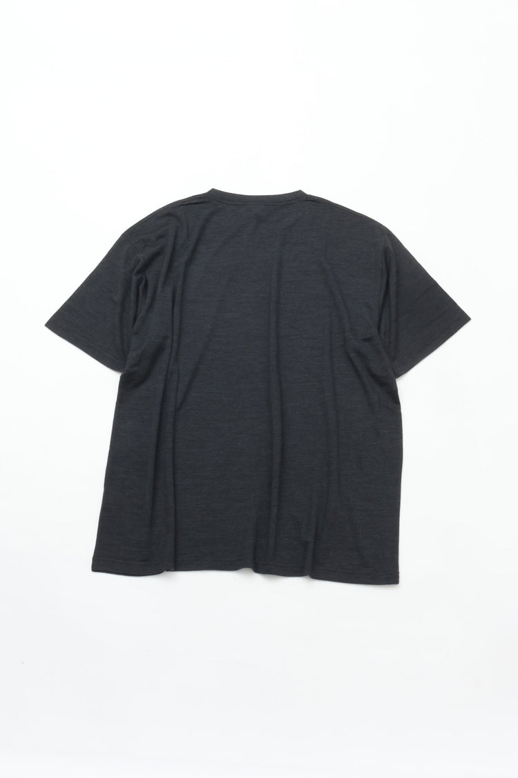 FilMelange  WOLVE / ウォルヴ NEW ZEALAND MERINO WOOL TENJIKU / WIDE T 604 charcoal black