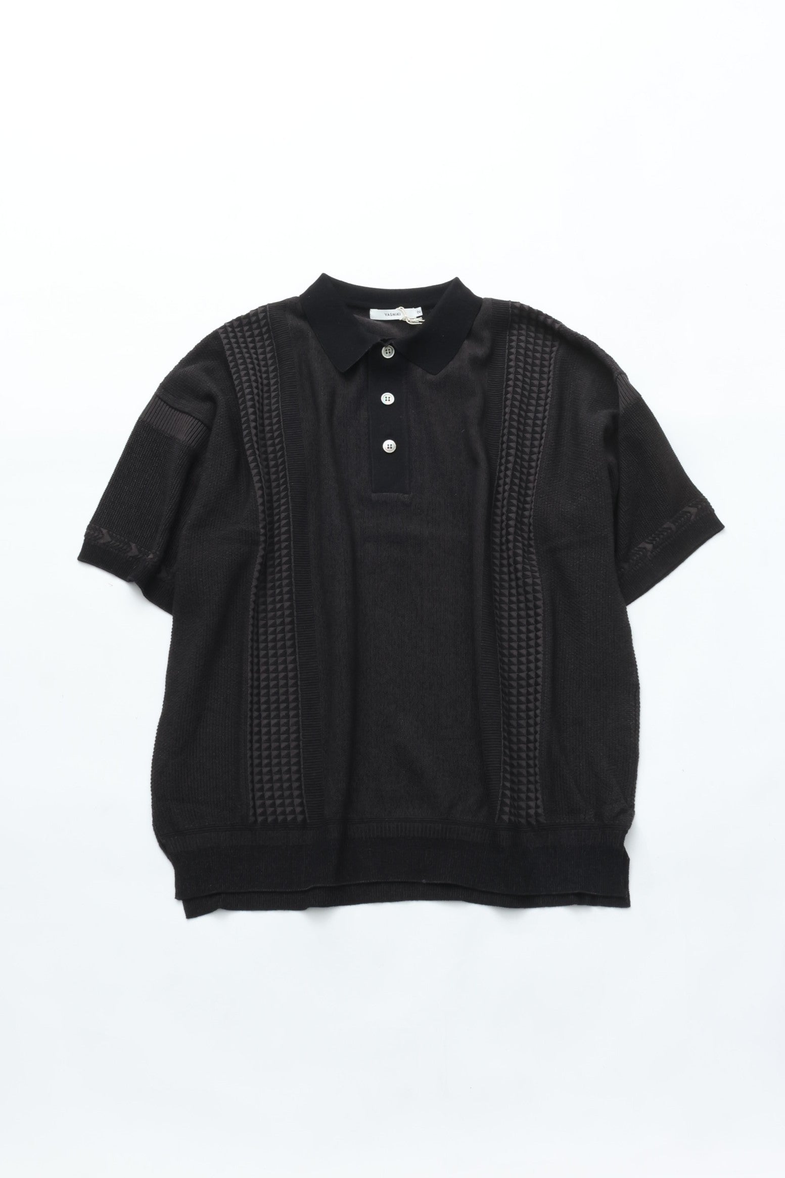 YASHIKI Aotsuyu Knit Polo (YSK-26SS-KN11 BLACK) – CASDAY