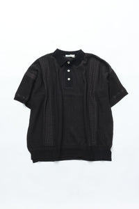 YASHIKI    Aotsuyu Knit Polo（青梅雨）YSK-26SS-KN11 BLACK