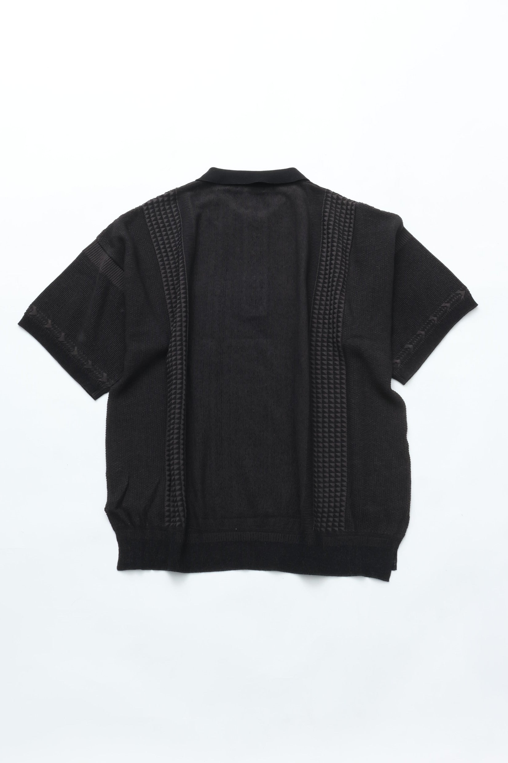 YASHIKI Aotsuyu Knit Polo（青梅雨）YSK-26SS-KN11 BLACK – CASDAY