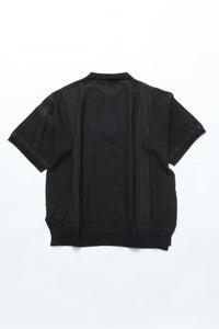 YASHIKI    Aotsuyu Knit Polo（青梅雨）YSK-26SS-KN11 BLACK