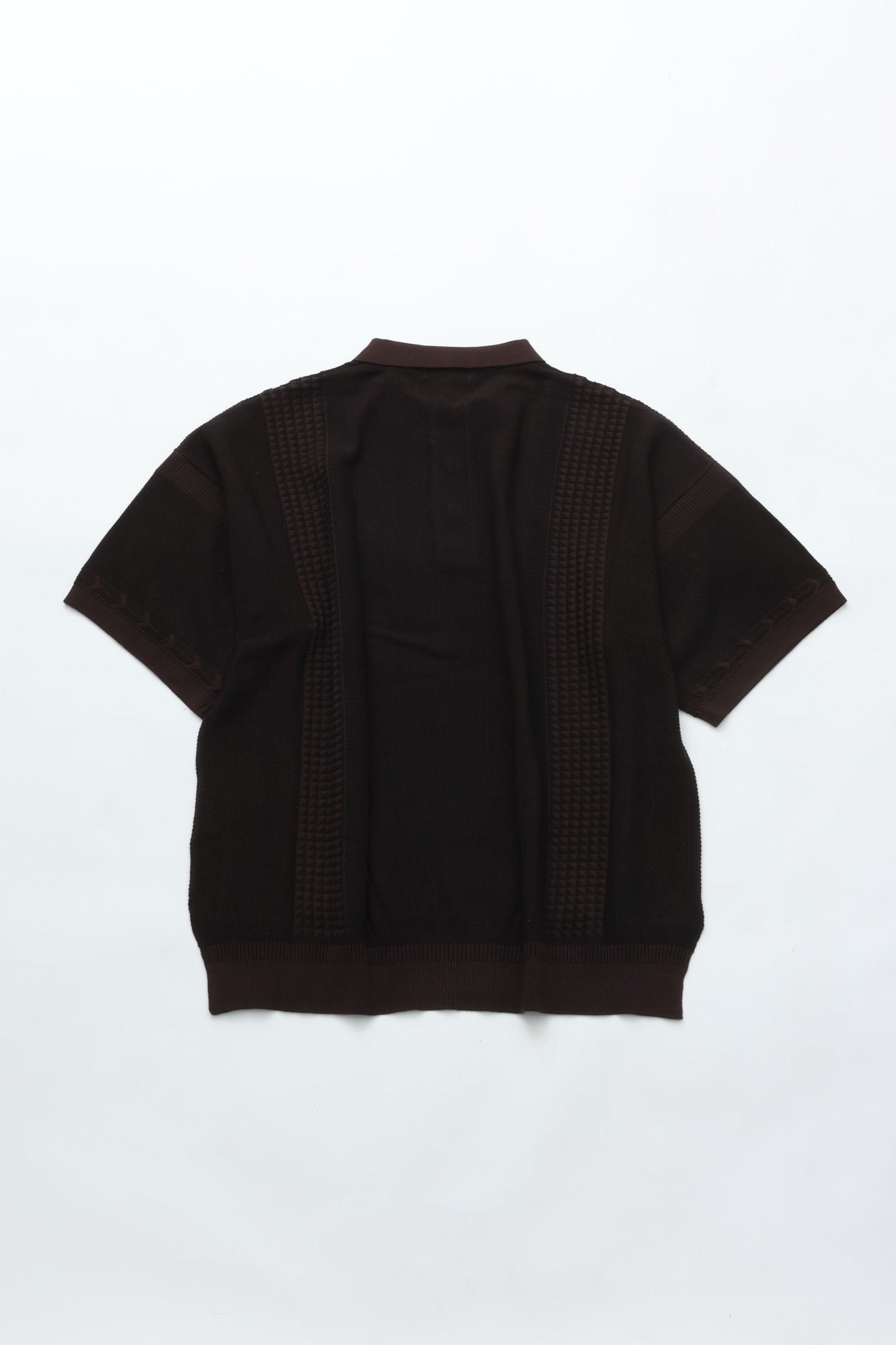 YASHIKI Aotsuyu Knit Polo（青梅雨）YSK-26SS-KN11 BROWN – CASDAY