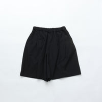 UNTRACE Knee Shorts _263 BLACK/DARK BROWN