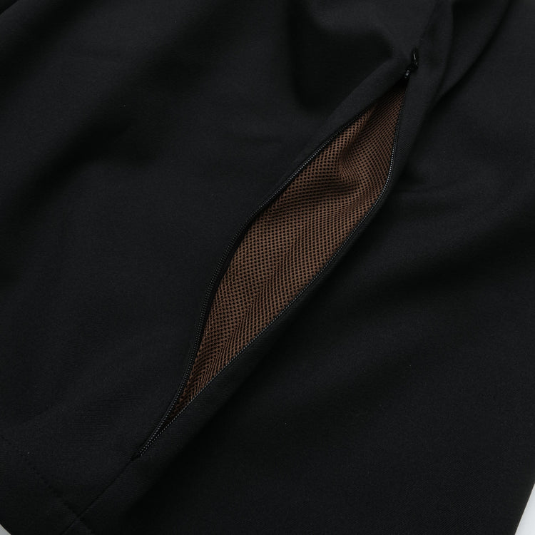 UNTRACE Knee Shorts _263 BLACK/DARK BROWN