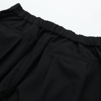 UNTRACE Knee Shorts _263 BLACK/DARK BROWN