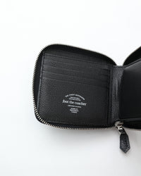 foot the coacher SQUARE ZIP WALLET BLACK/BLACK FTA2612001