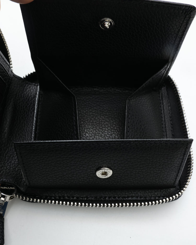 foot the coacher   SQUARE ZIP WALLET BLACK/BLACK FTA2612001