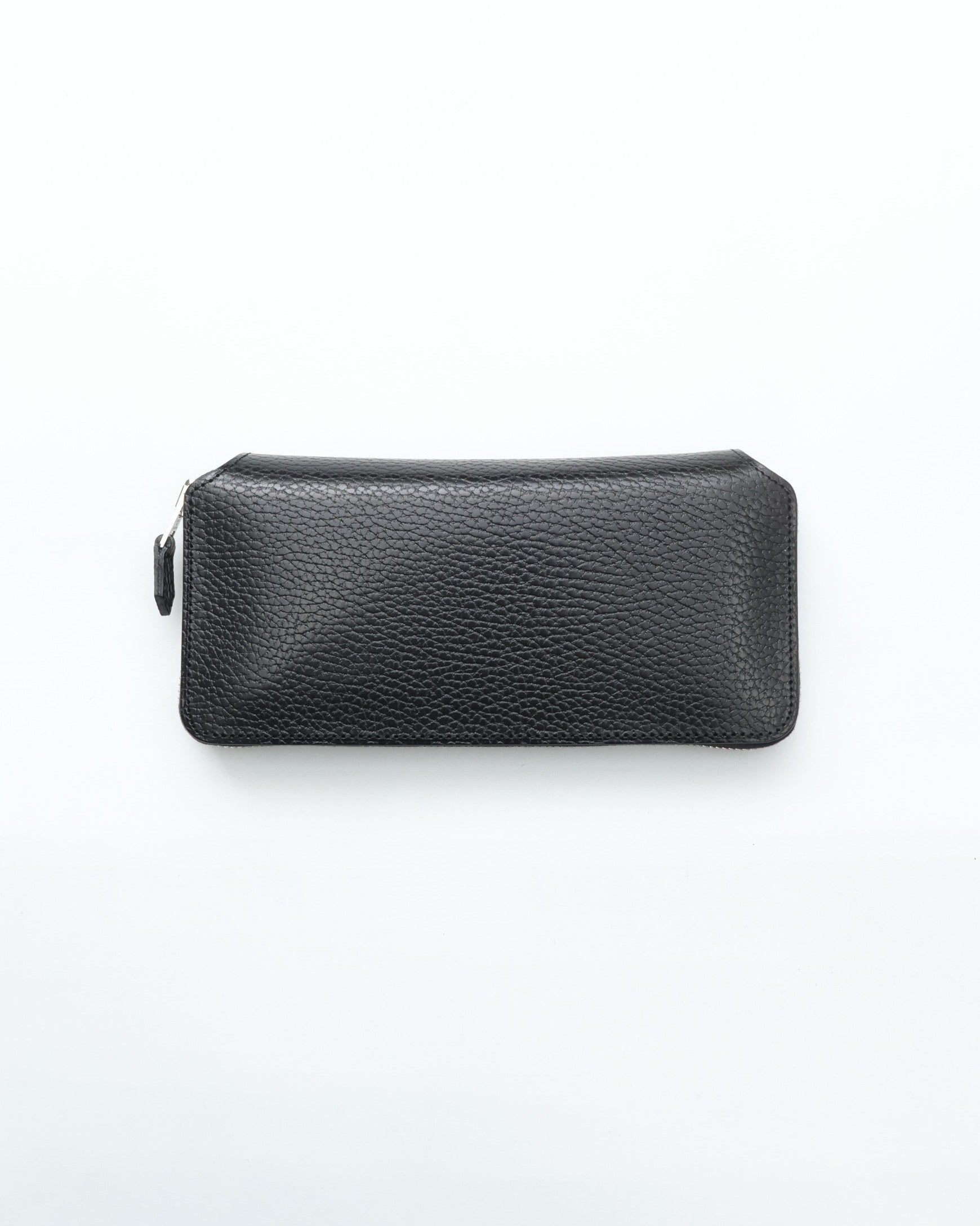 フットザコーチャー／foot the coacher 長財布 財布 ウォレット メンズ 男性 男性用レザー 革 本革 ブラック 黒  FTA1712007 LONG ZIP WALLET 小銭入れあり ラウンドジップ ラウンドファスナー シボ革 シュリンクレザー foot the coacher LONG ZIP WALLET BLACK/BLACK FTA1712007 – CASDAY