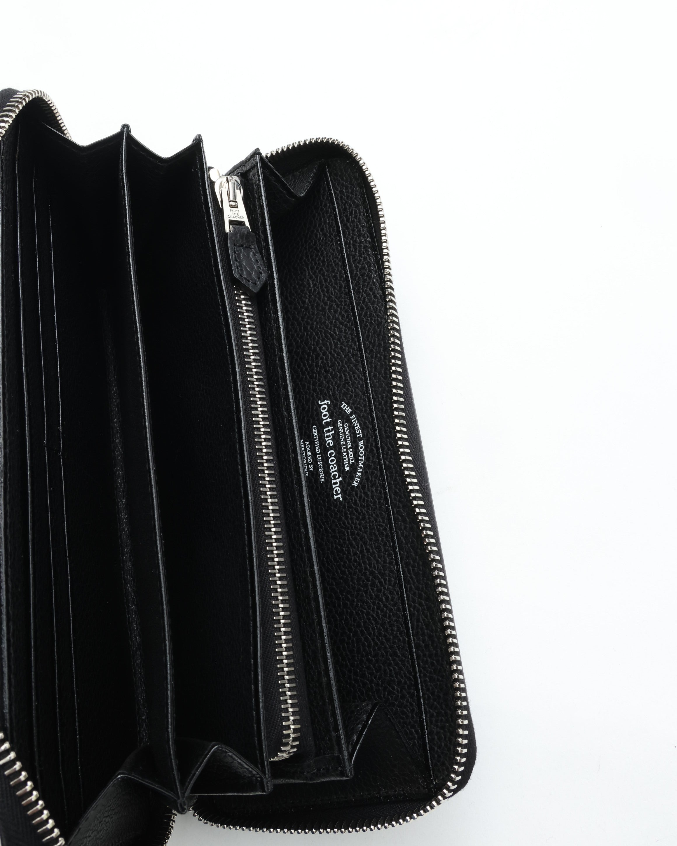 foot the coacher LONG ZIP WALLET BLACK/BLACK FTA1712007 – CASDAY