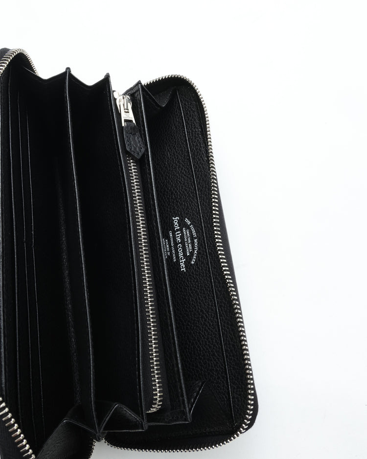foot the coacher LONG ZIP WALLET BLACK/BLACK FTA1712007