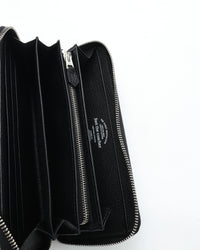 foot the coacher   LONG ZIP WALLET BLACK/BLACK FTA1712007