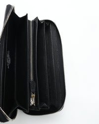 foot the coacher   LONG ZIP WALLET BLACK/BLACK FTA1712007