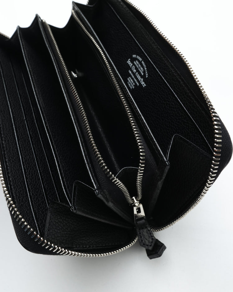 foot the coacher LONG ZIP WALLET BLACK/BLACK FTA1712007