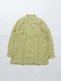 Marvine Pontiak Shirt Makers  Open Collar Shirts MPSM-1903S TEA GREEN