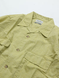 Marvine Pontiak Shirt Makers  Open Collar Shirts MPSM-1903S TEA GREEN