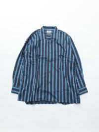 Marvine Pontiak Shirt Makers  Open Collar Shirts MPSM-1903S NAVY*SAX