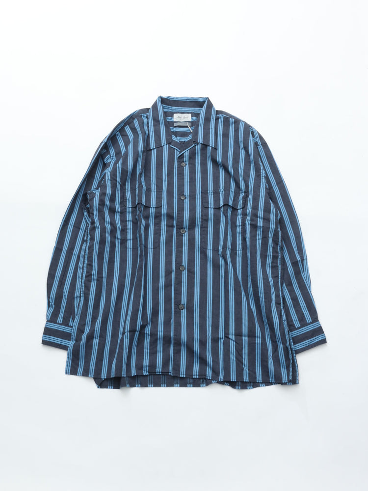 Marvine Pontiak Shirt Makers  Open Collar Shirts MPSM-1903S NAVY*SAX