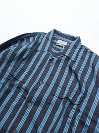 Marvine Pontiak Shirt Makers  Open Collar Shirts MPSM-1903S NAVY*SAX