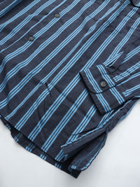 Marvine Pontiak Shirt Makers  Open Collar Shirts MPSM-1903S NAVY*SAX