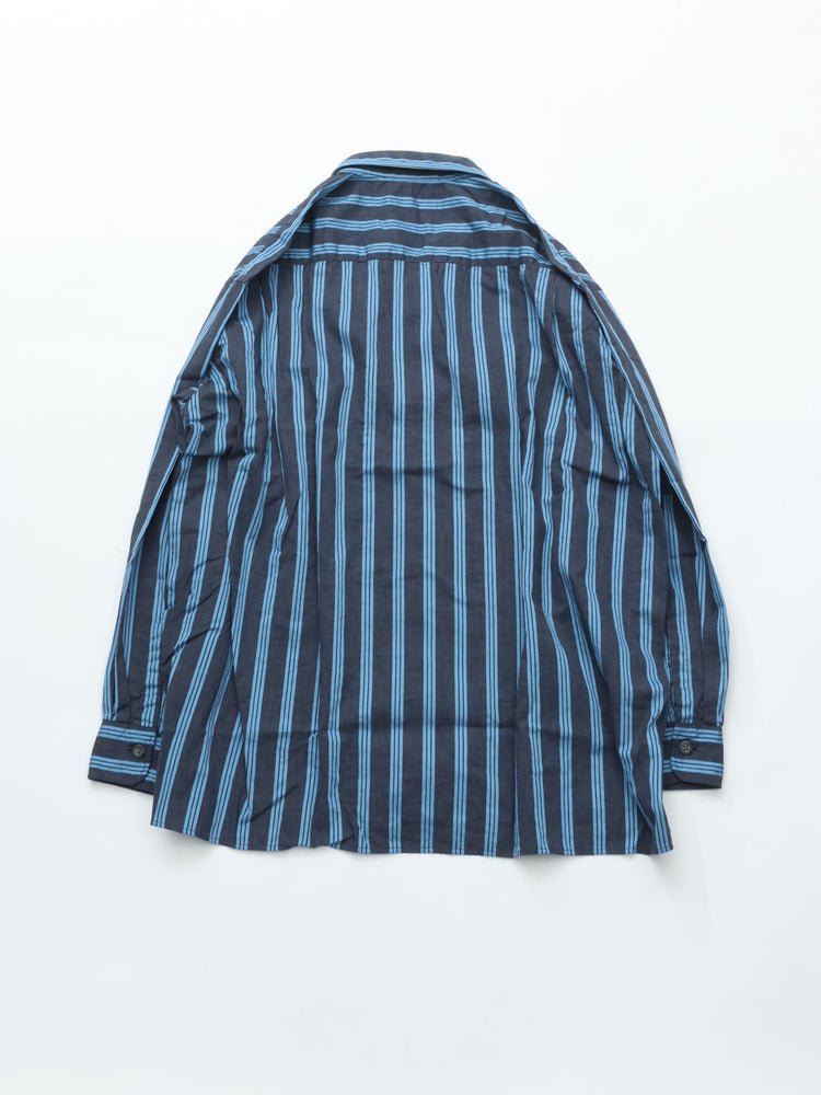 Marvine Pontiak Shirt Makers  Open Collar Shirts MPSM-1903S NAVY*SAX