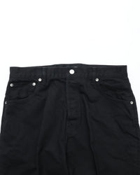 HATSKI  Buckle Denim Trousers Washi Denim Black DENIM05-W