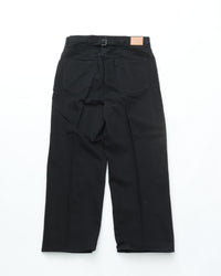 HATSKI  Buckle Denim Trousers Washi Denim Black DENIM05-W