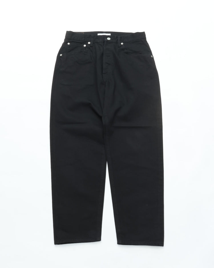 HATSKI  Buckle Denim Trousers Washi Denim Black DENIM05-W