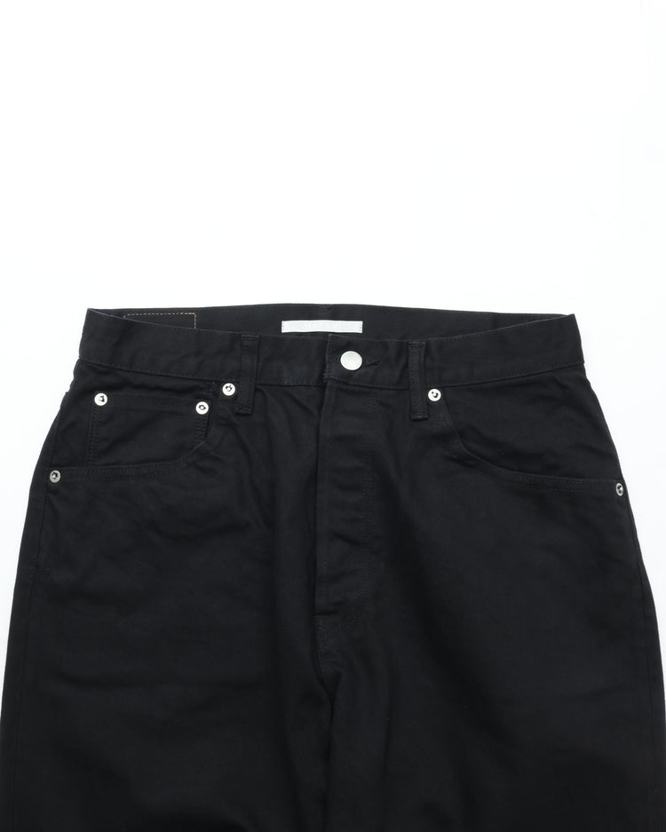 HATSKI  Buckle Denim Trousers Washi Denim Black DENIM05-W