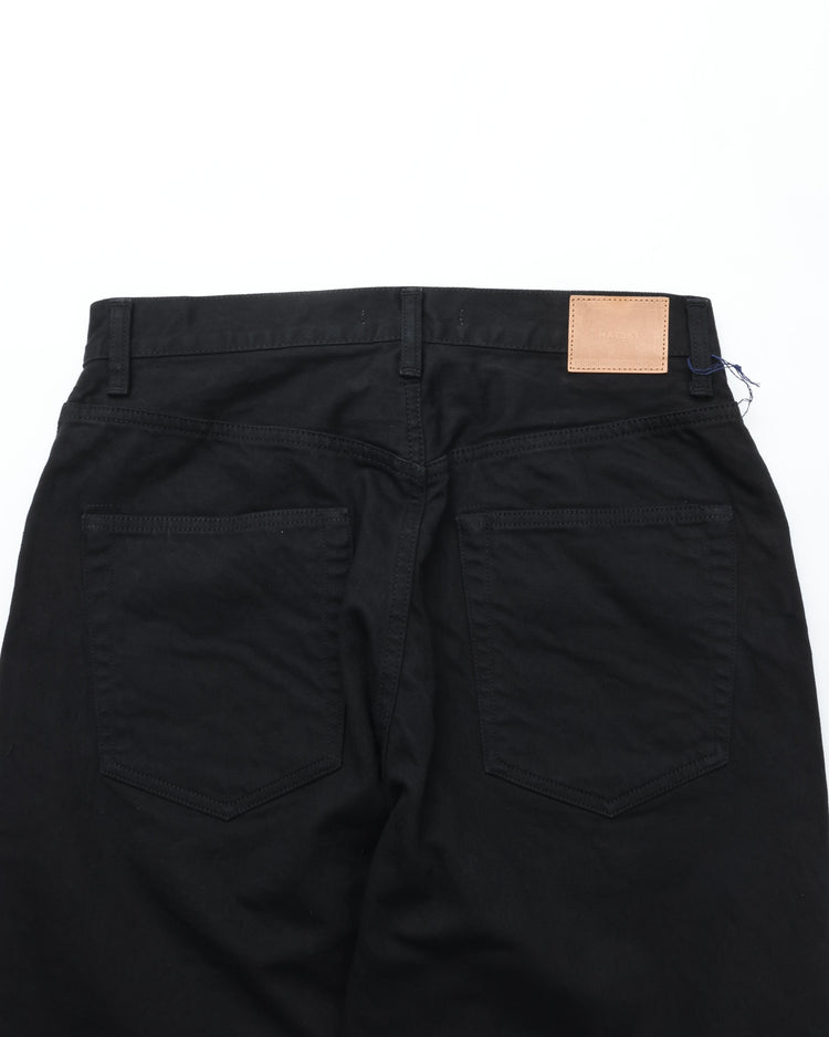 HATSKI Loose Tapered Washi Denim Black DENIM01-W