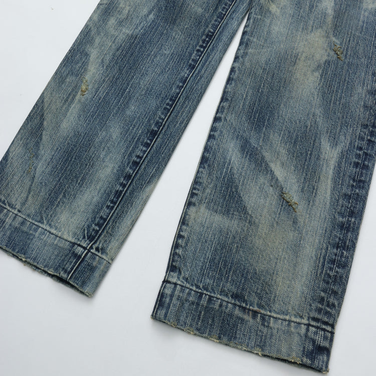 PORTER CLASSIC  STEINBECK DENIM BUDDY HOLLY PANTS VINTAGE CUSTOM