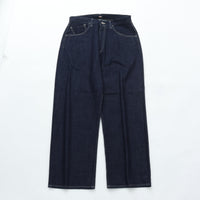 PORTER CLASSIC STEINBECK DENIM PANTS -DARK NAVY-