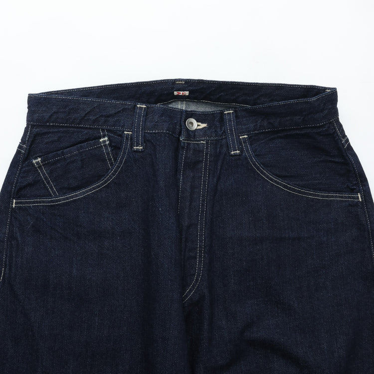 PORTER CLASSIC STEINBECK DENIM PANTS -DARK NAVY-