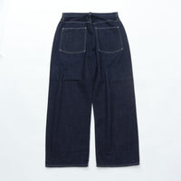 PORTER CLASSIC STEINBECK DENIM PANTS -DARK NAVY-