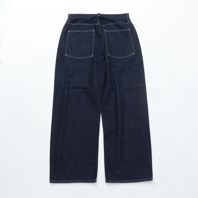 PORTER CLASSIC STEINBECK DENIM PANTS -DARK NAVY-