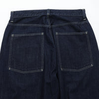PORTER CLASSIC STEINBECK DENIM PANTS -DARK NAVY-