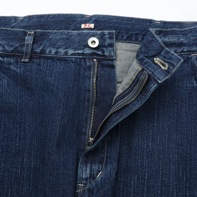 PORTER CLASSIC STEINBECK DENIM PAINTER PANTS -NAVY-