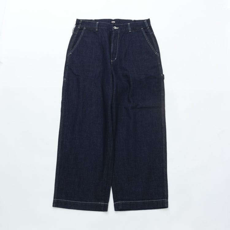 PORTER CLASSIC STEINBECK DENIM PAINTER PANTS -DARK NAVY-