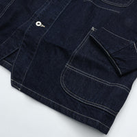 PORTER CLASSIC STEINBECK DENIM COVERALLS -DARK NAVY-