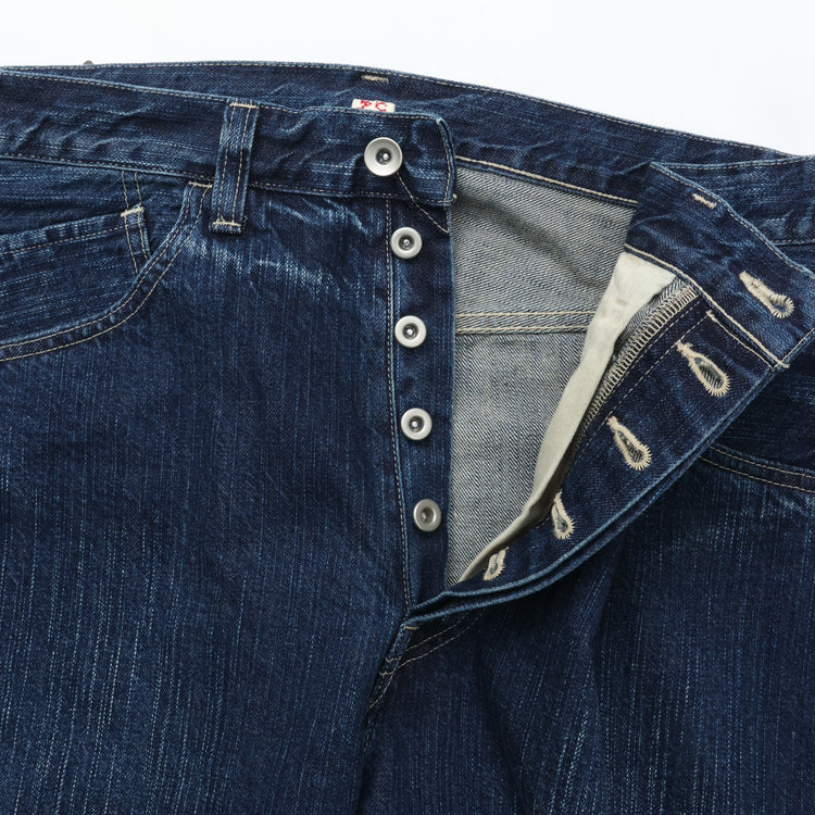 PORTER CLASSIC STEINBECK DENIM PANTS NAVY
